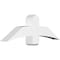 Ekena Millwork Bellingham Architectural Grade PVC Gable Bracket, 48"W x 16"H x 6"D x 6"F, 8/12 Pitch GBP048X16X0606BEL00 - alternate 1